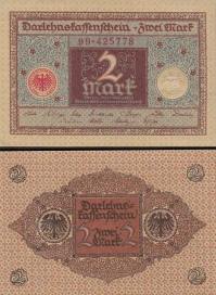 *2 Mark Nemecko 1922, P60 VF - Kliknutím na obrázok zatvorte -